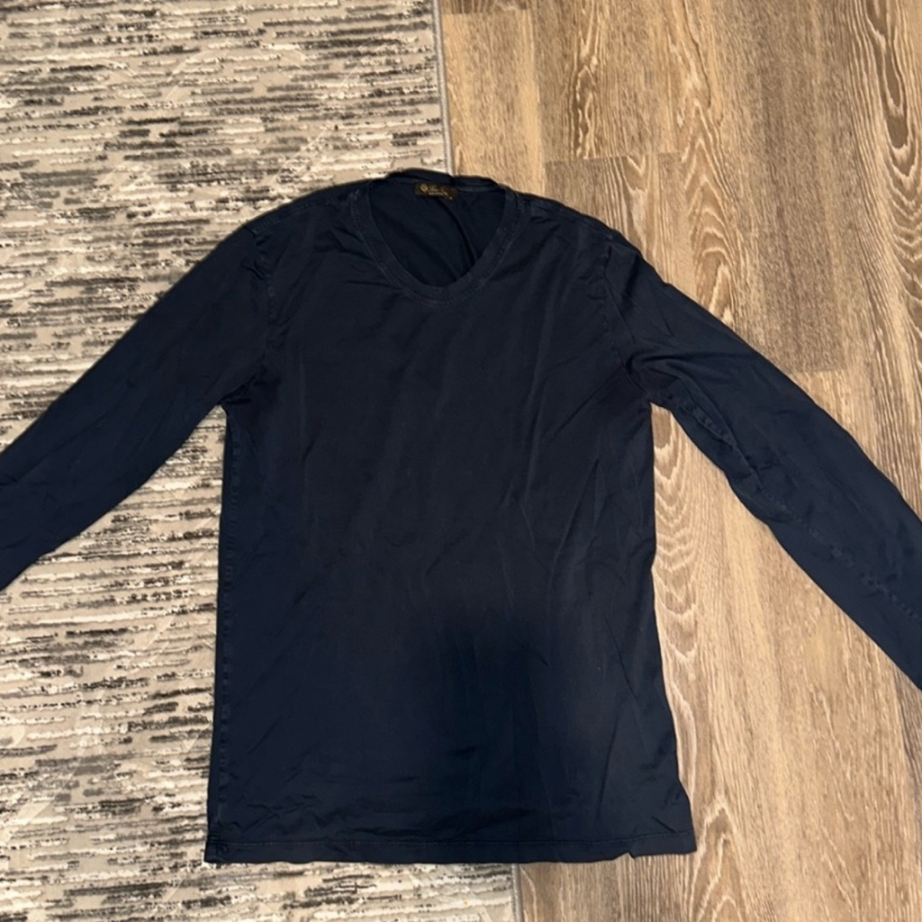 Loro Piana Blue Long Sleeve Tee